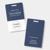 Firmenlogo des Mitarbeiters Ausweis (Vorder- & Rückseite)