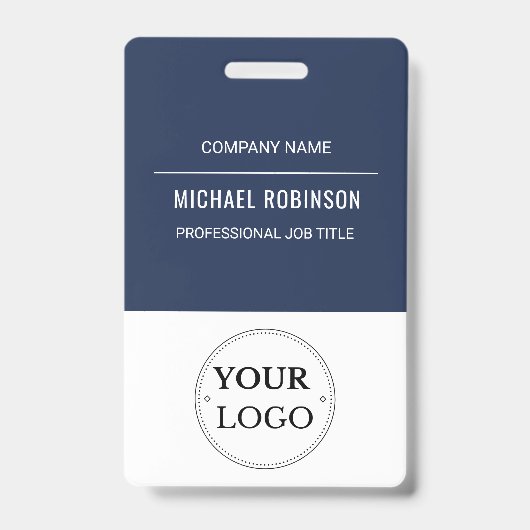 Firmenlogo des Mitarbeiters Ausweis (Vorderseite)