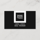 Firmenlogo, Dog Trainer Business Loyalitätskarte Treuekarte (Rückseite)