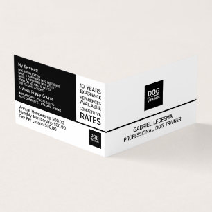 Firmenlogo, Dog Trainer im Detail Visitenkarten
