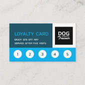 Firmenlogo, Dog Trainer Treuekarte (Vorderseite)