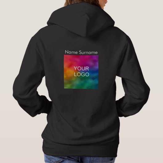Firmenlogo - Doppel-Side-Basic Hoodie (Rückseite)