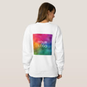 Firmenlogo - Doppel-Side-Basic Sweatshirt (Schwarz voll)