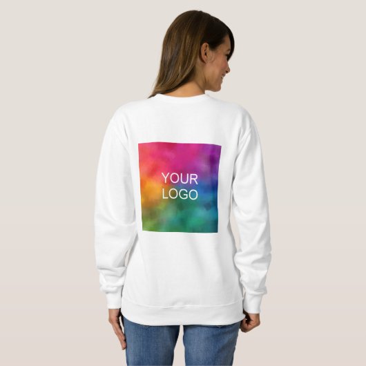 Firmenlogo - Doppel-Side-Basic Sweatshirt (Schwarz voll)