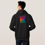 Firmenlogo Doppelseitige Gestaltung Mitarbeiter Mä Hoodie (Schwarz voll)