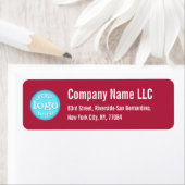 Firmenlogo Dunkle Magenta-Rücksendeadresse (Insitu)