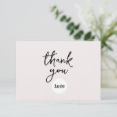 Firmenlogo ECKU Dankeschön-Karte Dankeskarte (Stehend Vorderseite)