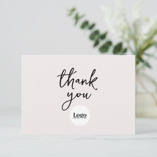 Firmenlogo ECKU Dankeschön-Karte Dankeskarte (Stehend Vorderseite)