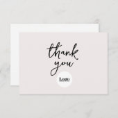 Firmenlogo ECKU Dankeschön-Karte Dankeskarte (Vorne/Hinten)