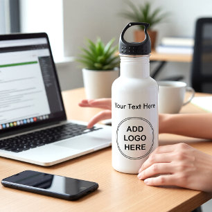 Firmenlogo Edelstahl-Wasserflasche Edelstahlflasche