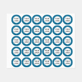 Firmenlogo Eigene Textmarkierungen für Ihre Farben Etiketten (Blatt)