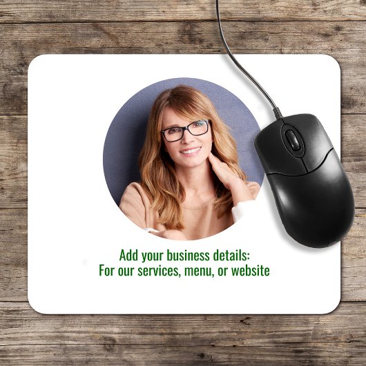 Firmenlogo Einfach Minimalistisch grün und weiß Mousepad