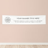 Firmenlogo | Einfach Minimalistisch, modern weiß 1 Banner