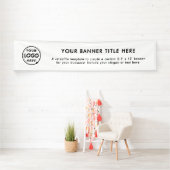 Firmenlogo | Einfach Minimalistisch, modern weiß 1 Banner (Insitu)