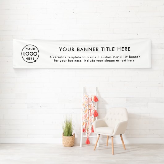 Firmenlogo | Einfach Minimalistisch, modern weiß 1 Banner (Insitu)