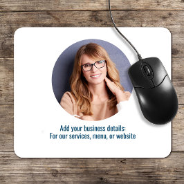 Firmenlogo Einfach Minimalistisch Schwarz/Weiß Mousepad