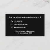 Firmenlogo Einfach Minimalistisch Terminkarte (Rückseite)