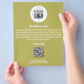 Firmenlogo Einfach Minimalistischer Flyer (Hand)