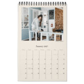 Firmenlogo Einfach moderne Minimalistische Werbung Kalender (Jan 2027)