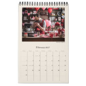 Firmenlogo Einfach moderne Minimalistische Werbung Kalender (Feb 2027)