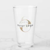 Firmenlogo Einfach sauberes Firmenlogo Glas (Rückseite)