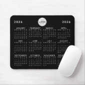 Firmenlogo Einfache 2026 Kalender Benutzerdefinier Mousepad (Mit Mouse)