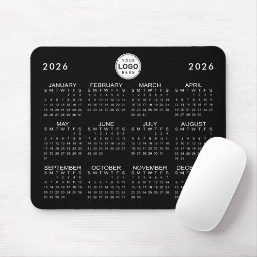 Firmenlogo Einfache 2026 Kalender Benutzerdefinier Mousepad (Mit Mouse)