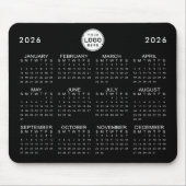 Firmenlogo Einfache 2026 Kalender Benutzerdefinier Mousepad (Vorne)