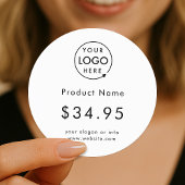 Firmenlogo | Einfache Aufkleber mit dem White Pric