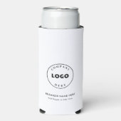 Firmenlogo Einfache moderne Mitarbeiter Kunden Selters Dosenkühler (Seltzer Vorderseite)