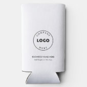 Firmenlogo Einfache moderne Mitarbeiter Kunden Selters Dosenkühler (Rückseite)