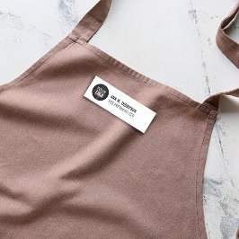 Firmenlogo Einfache Name des Mitarbeiters Namensschild