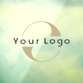 Firmenlogo Einfache Saubere minimale Markenbezeich Fensteraufkleber (Blatt 3)