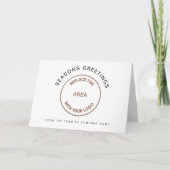 Firmenlogo Einfache Weihnachtsgrüße eingeklappt Karte (Vorderseite)