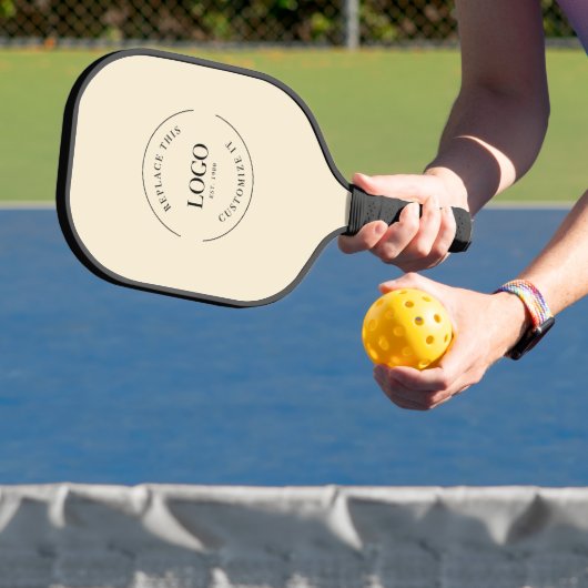 Firmenlogo Einfache Werbefläche Maßgeschneidert Pickleball Schläger (InSitu)