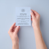 Firmenlogo | Einfaches hellblaues Custom Flyer (Gruppe)