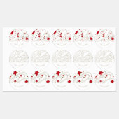 Firmenlogo Elegante Geschenkverpackung Etiketten (Blatt)