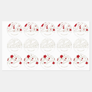 Firmenlogo Elegante Geschenkverpackung Etiketten