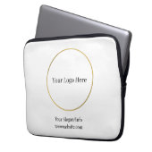 Firmenlogo Elegantes Geschäftsmodell Laptopschutzhülle (Vorderseite Links)