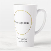 Firmenlogo Elegantes Geschäftsmodell Milchtasse (Rechts)