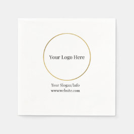 Firmenlogo Elegantes Geschäftsmodell Serviette