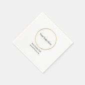 Firmenlogo Elegantes Geschäftsmodell Serviette (Ecke)