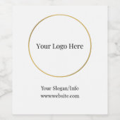 Firmenlogo Elegantes Geschäftsmodell Weinetikett (Einzelnes Label)