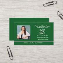 Firmenlogo | Employee Foto Dark Green