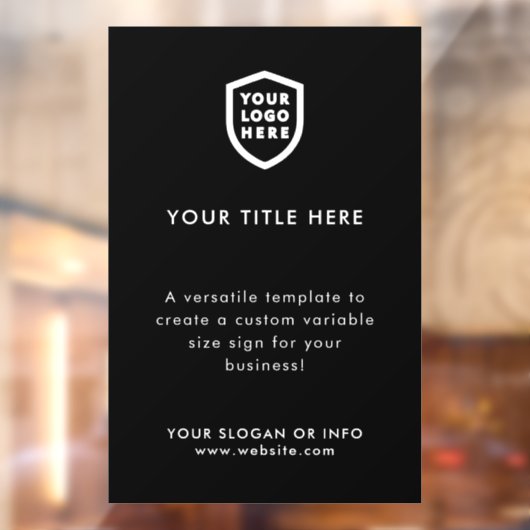 Firmenlogo | Erstellen Sie Ihr eigenes modernes Sc Fensteraufkleber (Blatt 2)