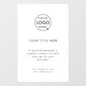 Firmenlogo | Erstellen Sie Ihr eigenes modernes We Fensteraufkleber (Blatt)