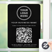 Firmenlogo Erstellen Sie Ihren QR-Code schwarz Fensteraufkleber (Zuhause)