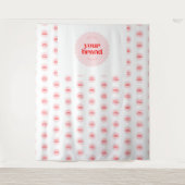 Firmenlogo Event Step & Repeat Hintergrund Wandteppich (Vorderseite)