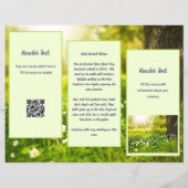 Firmenlogo Faltbroschüre Sonnenschein grün Flyer (Hinten)