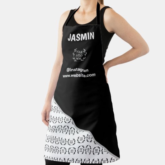 Firmenlogo-Farbbockmuster Name Titel Schürze (InSitu)